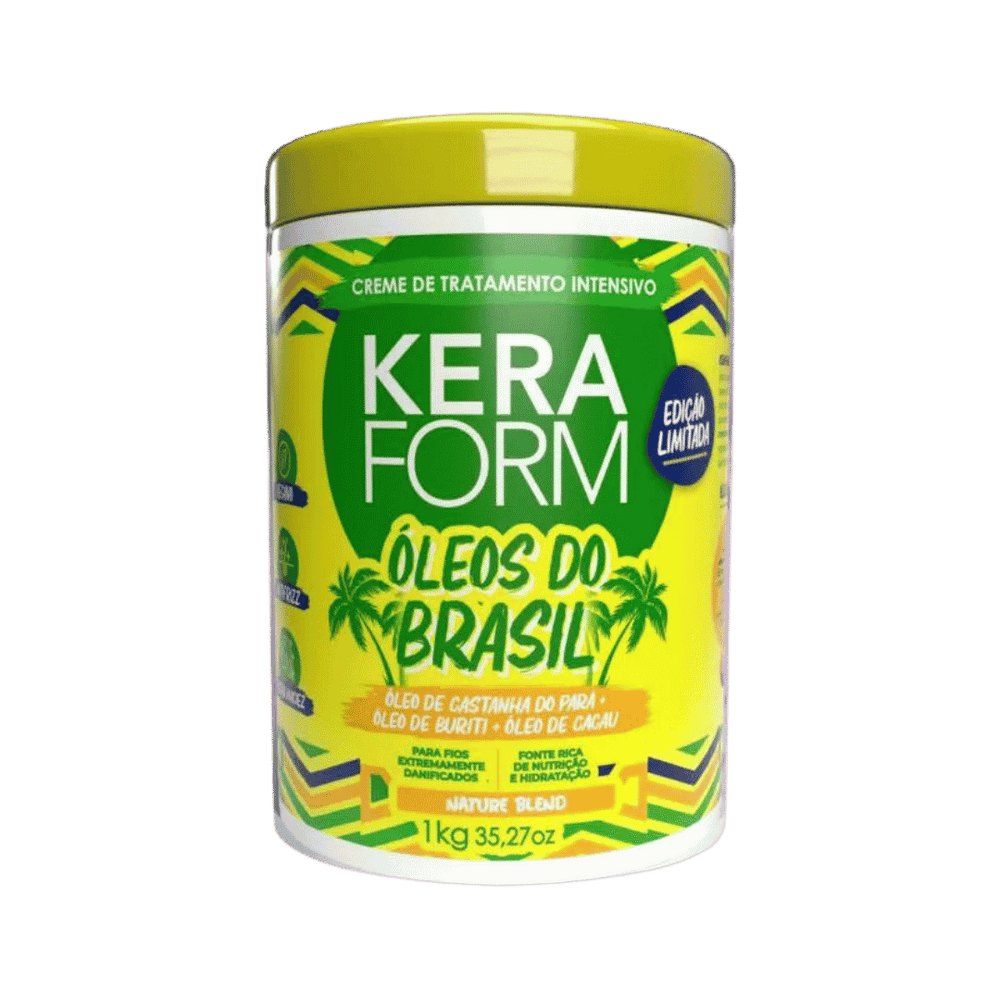 SKAFE Kera Form Oleos Do Brasil Nature Blend - 1Kg | سكاف كريم علاجي للشعر غني بالزيوت - 1 كغ