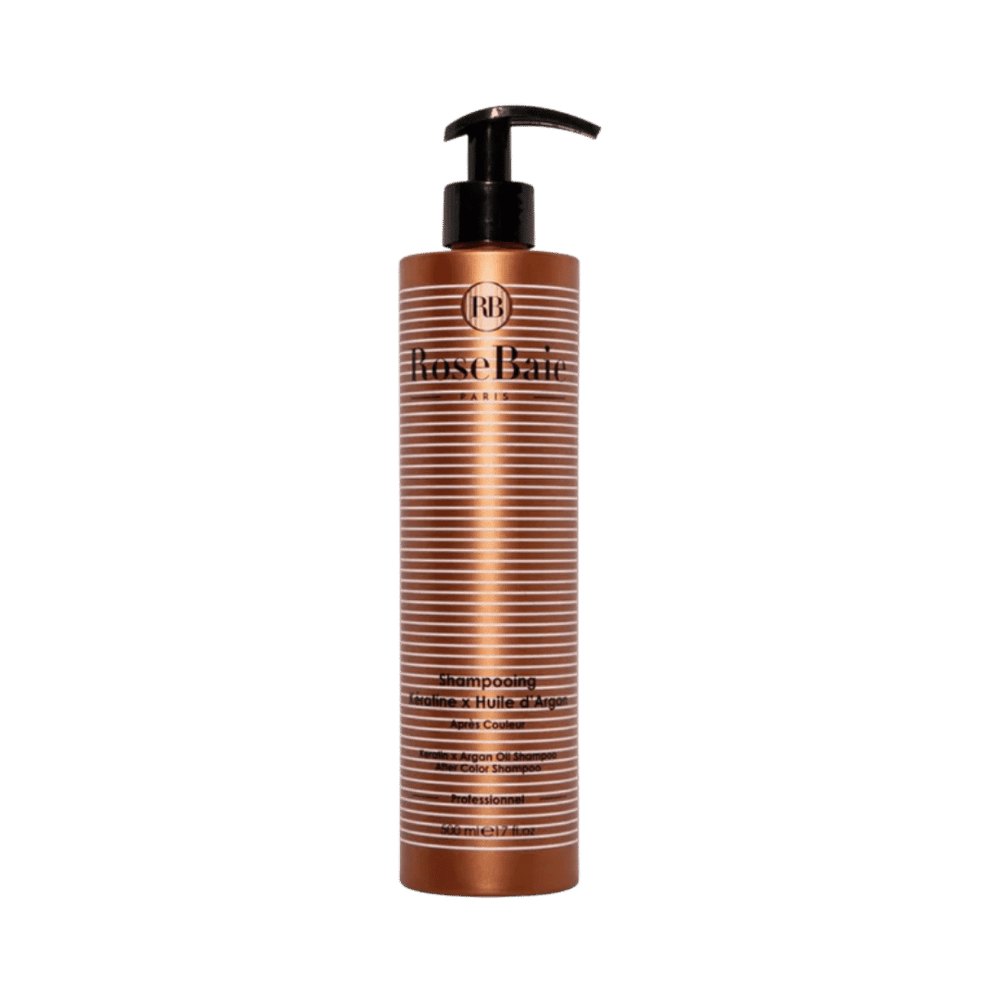 RoseBaie Shampoo Keratine × Argan Oil For Color Hair - 500ml |روزباي باريس شامبو الكيراتين وزيت الأرغان للشعر المصبوغ – 500 مل