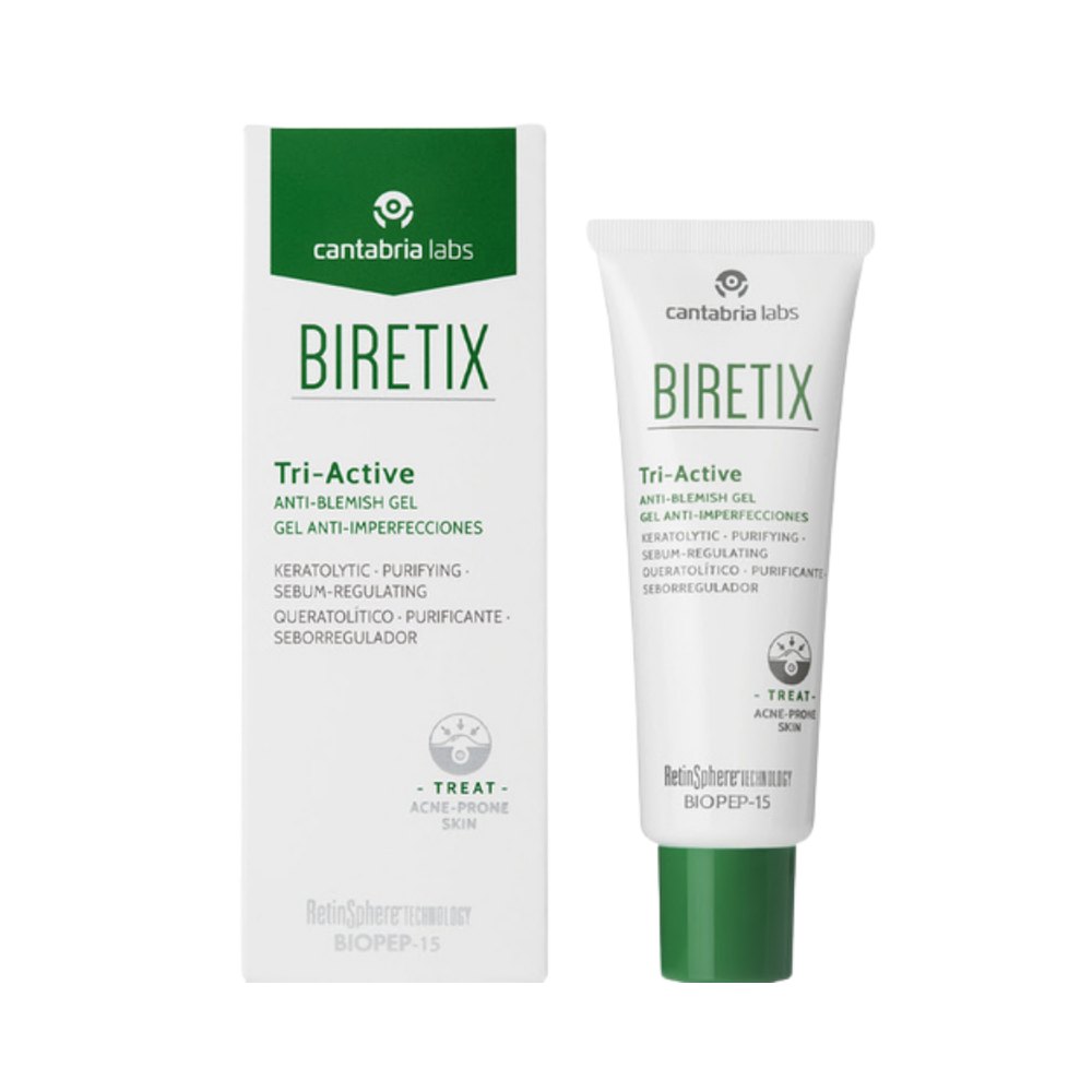Cantabria Labs BIRETIX Tri-Active Anti-Blemish Gel - 50ml| كانتابريا لابز جل ثلاثي الفعالية مضاد للبقع-50 مل