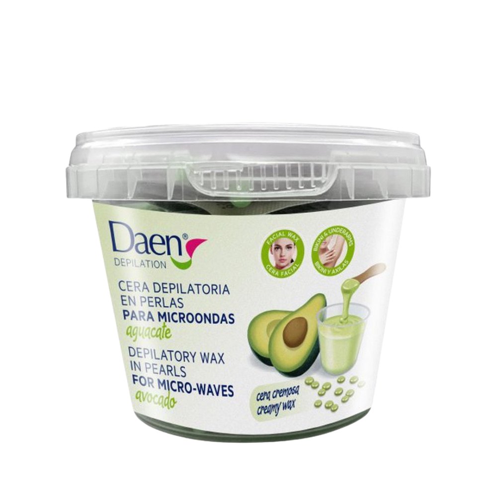 Daen Creamy wax in Pearls Avocado - 100gr | داين شمع إزالة الشعر بالافوكادو - 100غ