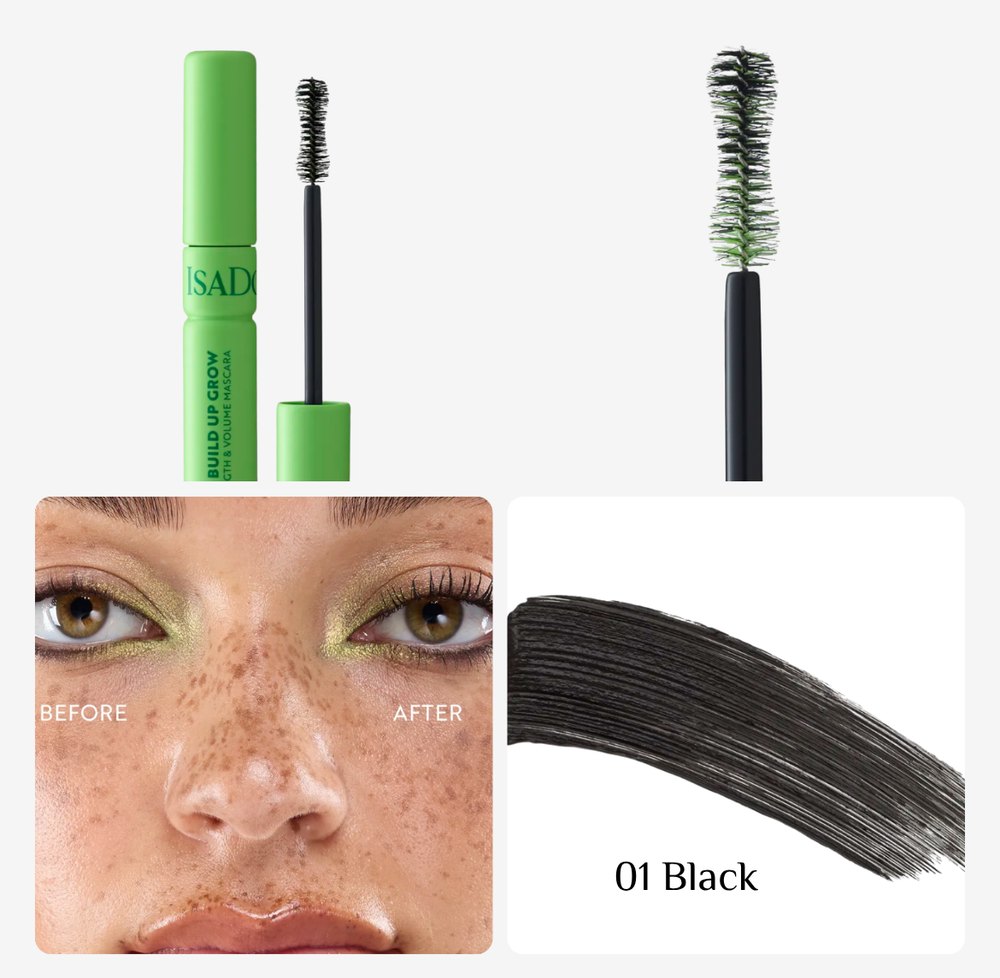 Isadora The Build Up Grow Length & Volume Mascara - 10ml | ايزادورا ماسكارا مكثفة و مطولة للرموش - 10 مل
