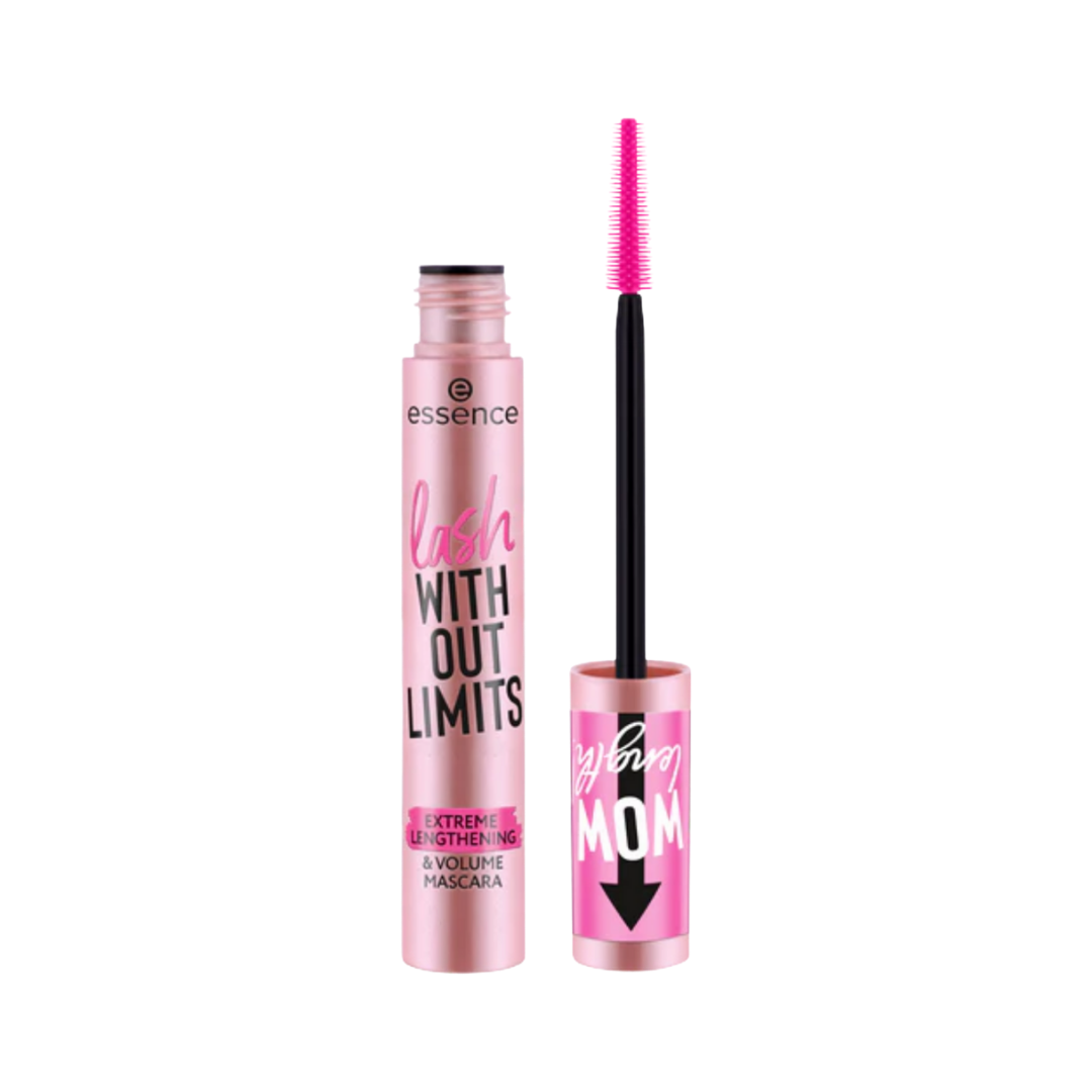Essence Lash Without Limits Extreme Lengthening & Volume Mascara 01 - Ultra Black | ايسنس ماسكار لاش بلا حدود لتطويل وتكثيف الرموش 01 - أسود للغاية