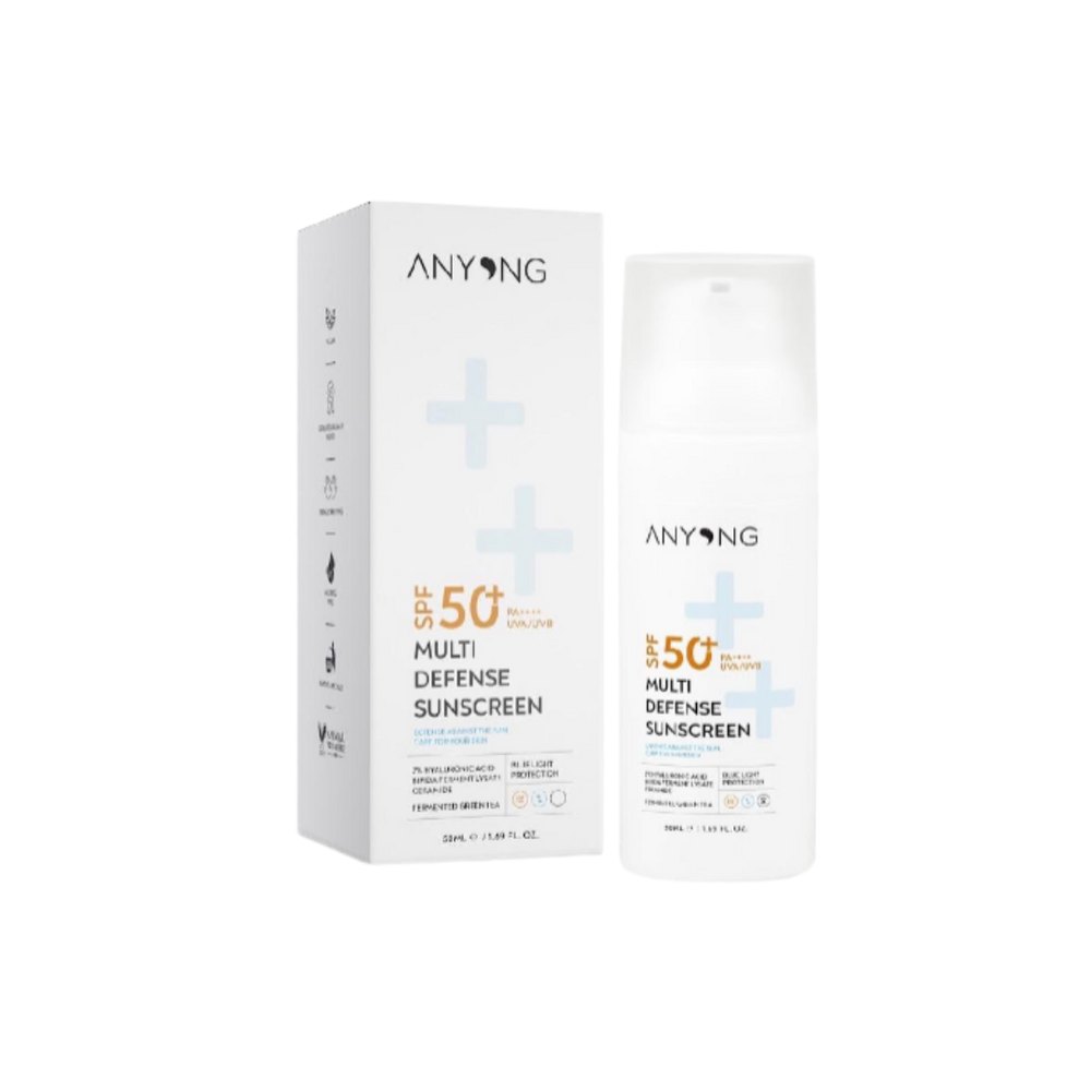 ANYONG Spf 50+ Multi Defense Sunscreen - 50ml | أنيونغ كريم واقي شمسي SPF50+ - 50 مل