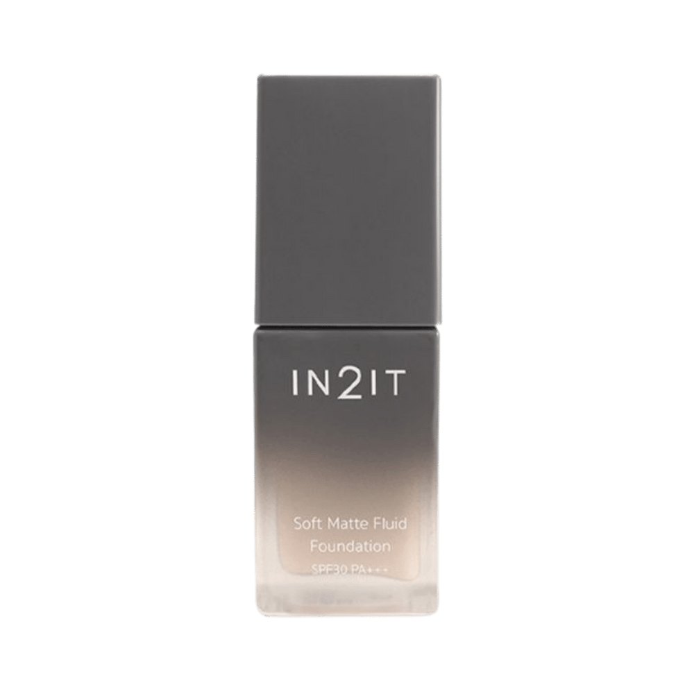IN2IT Soft Matte Fluid Foundation SPF30 PA+++ - 20ml | ان تو ات فاونديشن سوفت مات مع عامل حماية شمسي - 20 مل