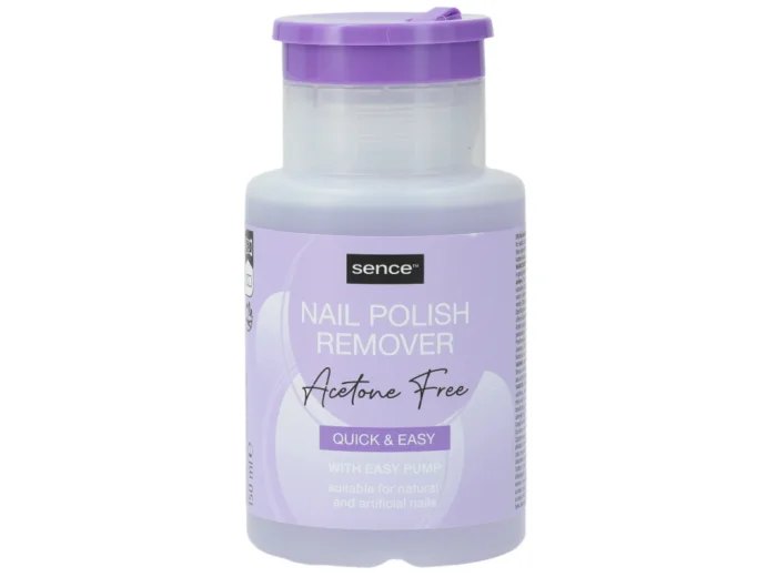 Sence Beauty Nail Polish Remover Pump Acetone Free Basic - 150ml | سينس بيوتي مزيل طلاء الأظافر خالي من الأسيتون - 150مل