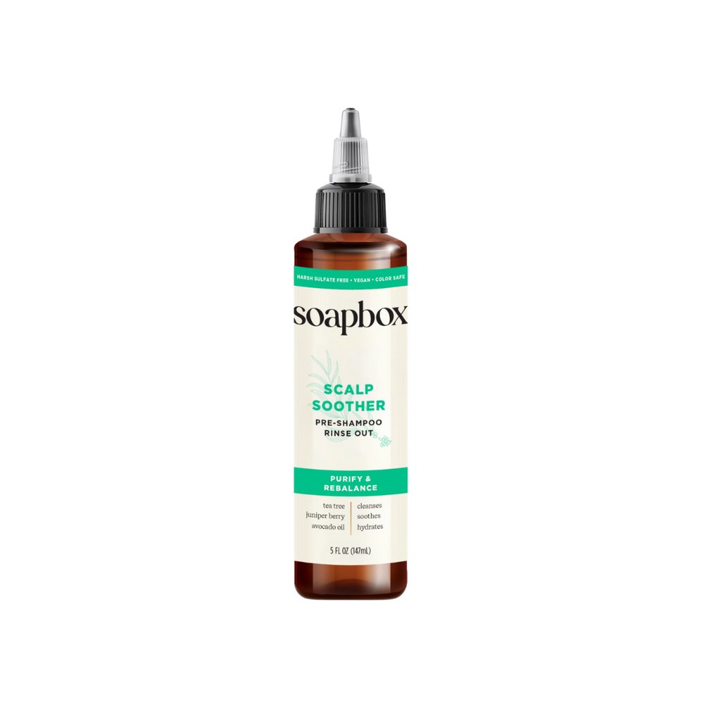 Soapbox Scalp Soother, Scalp Soothing Treatment with Tea Tree - 147ml | سوب بوكس علاج مهدئ لفروة الرأس بزيت شجرة الشاي - 147 مل