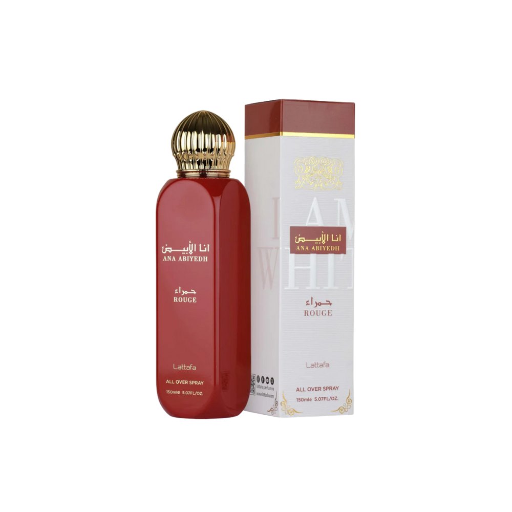 lattafa | لطافة عطر انا الابيض روج للشعر والجسم 150مل