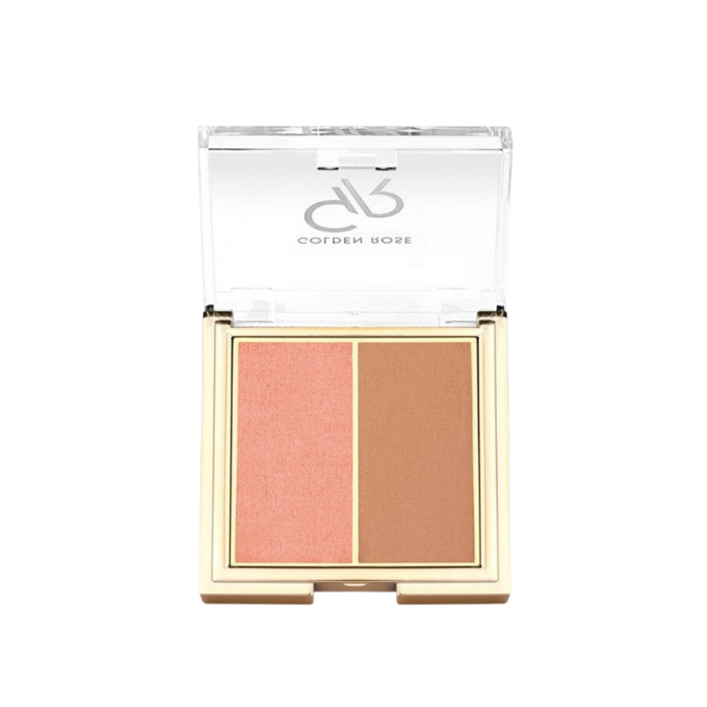 GOLDEN ROSE Iconic Blush Duo - 2x3g |كولدن روز ثنائي أحمر خدود أيكونيك