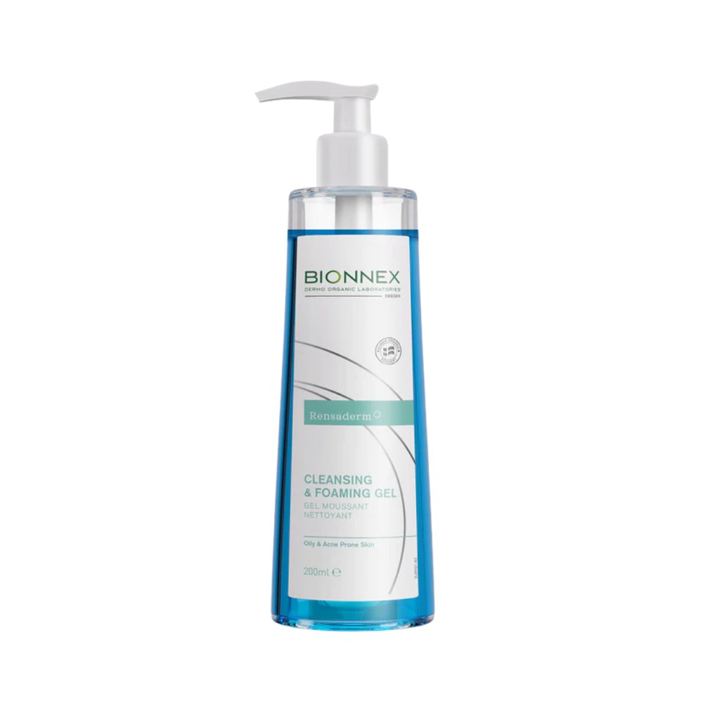 Bionnex Rensaderm Cleansing Gel - 200ml | بايونيكس غسول جيل للبشرة الدهنية - 200 مل