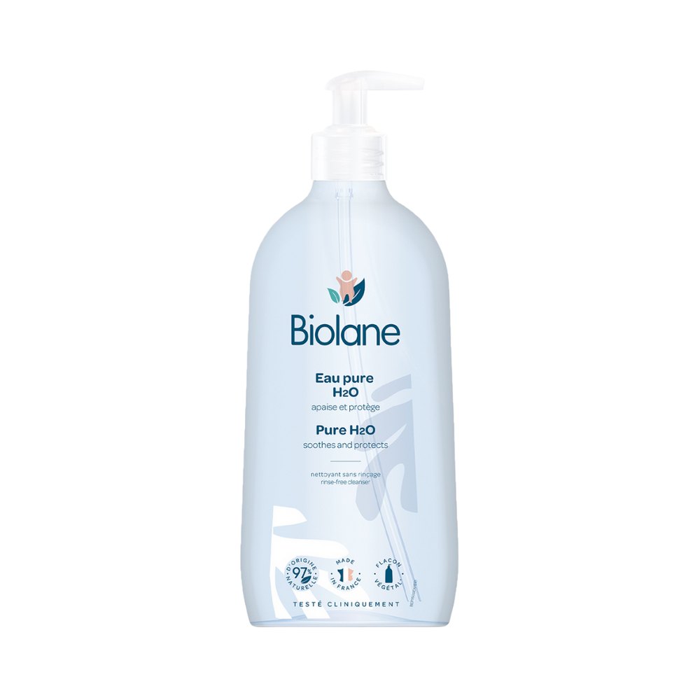 Biolane Pure H2O Eau Pure - 350mL | بيولان بيور– ماء نقي لتنظيف البشرة – 350 مل