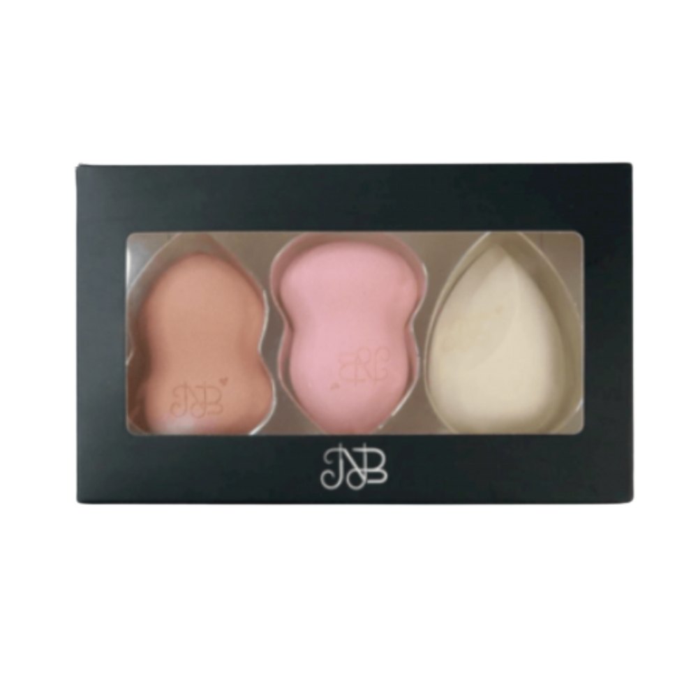 Nora Bo Awadh Professional Make Up Sponge - 3pcs | نوره بو عوض اسفنجات مكياج - 3 قطع