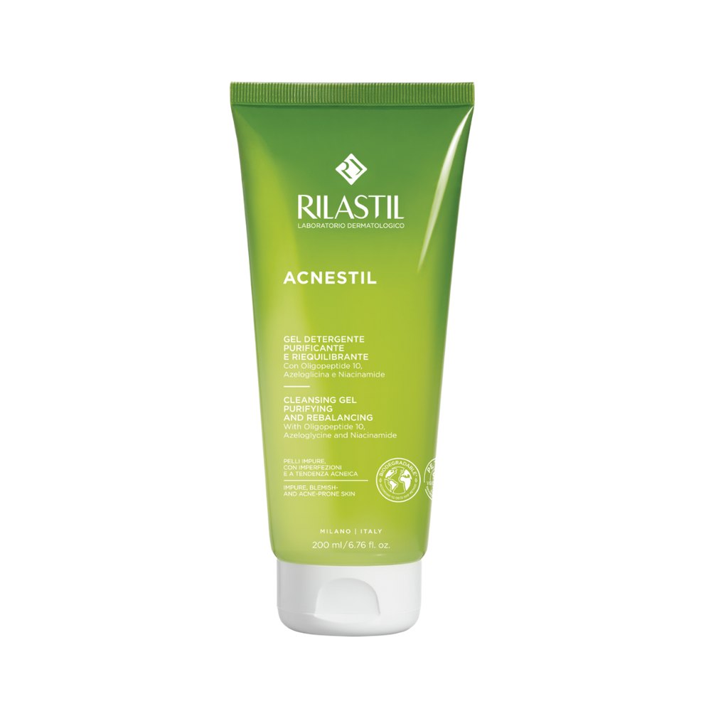Rilastil Acnestil Purifying & Rebalancing Cleansing Gel - 200ml | ريلاستيل غسول جيل للبشرة الدهنية - 200 مل