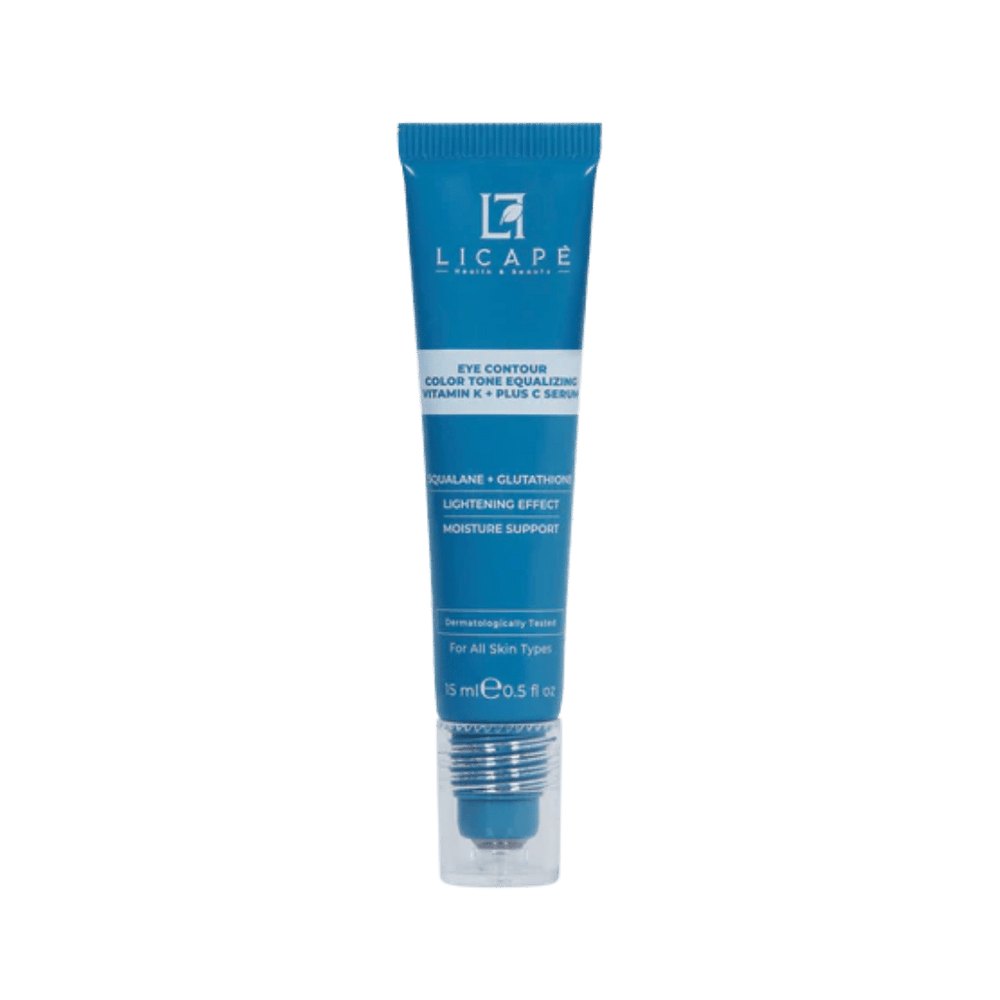 Licape Eye Contour Color Tone Equalizing Vitamin K + C Serum - 15ml | ليكابي سيروم العين فيتامين سي وكي - 15مل