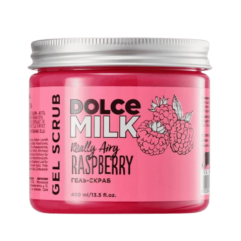 DOLCE MILK Raspberry Gel Scrub - 400ml | دولتشي ميلك جل سكراب بالتوت والرازبيري - 400 مل