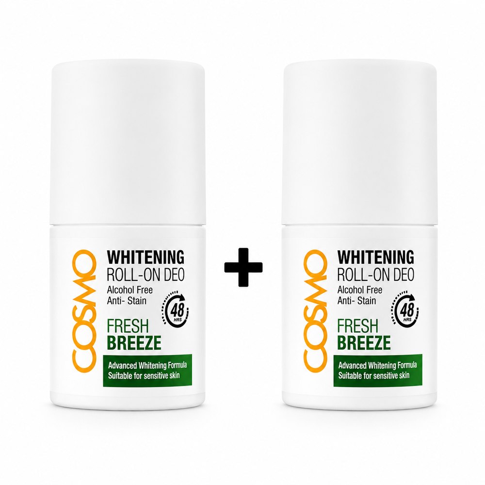 COSMO 2 Pc Offer Pack Whitening Roll- One Deo 48H | كوزمو عرض رول مزيل عرق للتفتيح وحماية لمدة 48 ساعة عدد 2