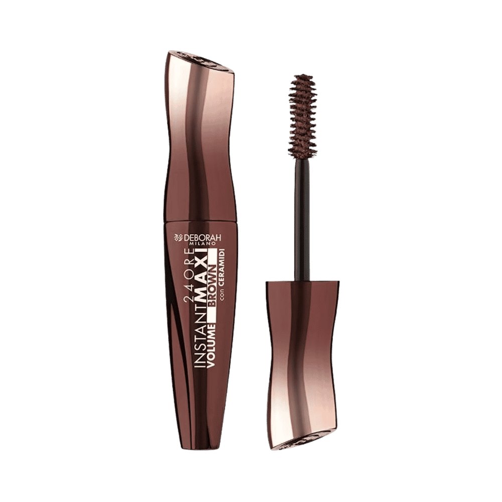 Deborah Milano 24Ore Instant Maxi Volume Mascara Brown - 12ml | ديبورا ميلانو 24 أور ماسكارا فورية لتكثيف الرموش باللون البني - 12 مل