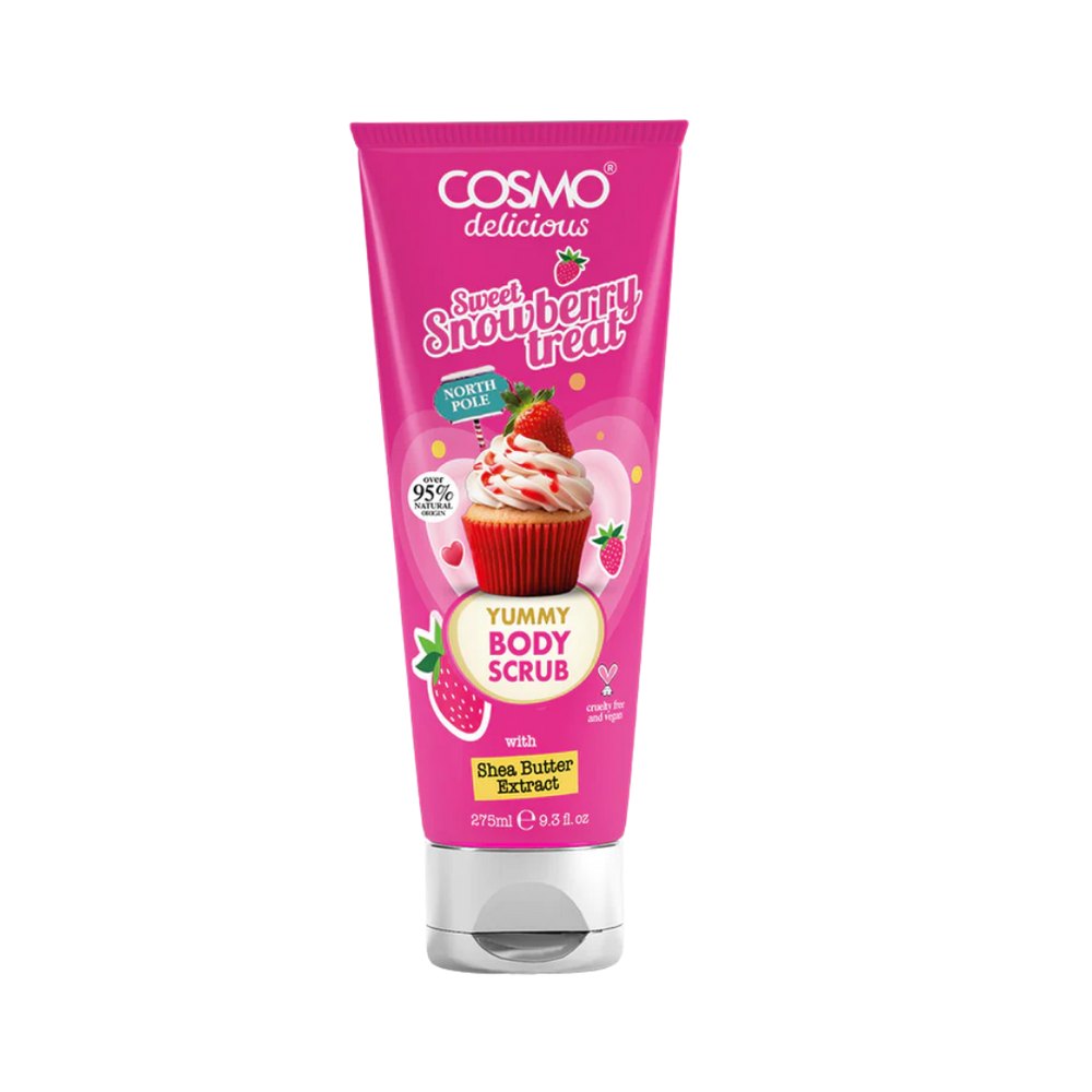 COSMO Sweet Snow Berry Treat Yummy Body Scrub - 275ml |كوزمو مقشر الجسم كوزمو سويت سنو بيري تريت – 275 مل