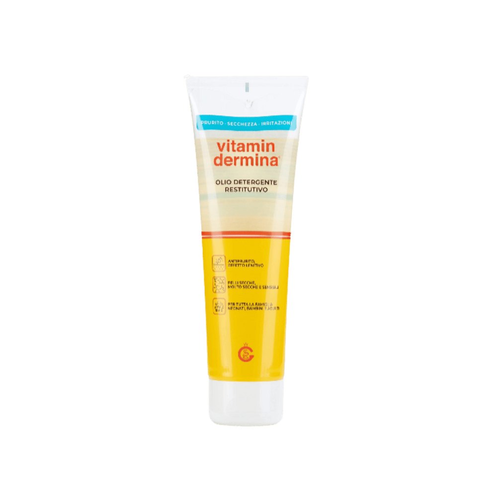Vitamin dermina Olio Detergente Restitutivo - 250ml | فيتامين ديرمينا زيت منظف - 250مل