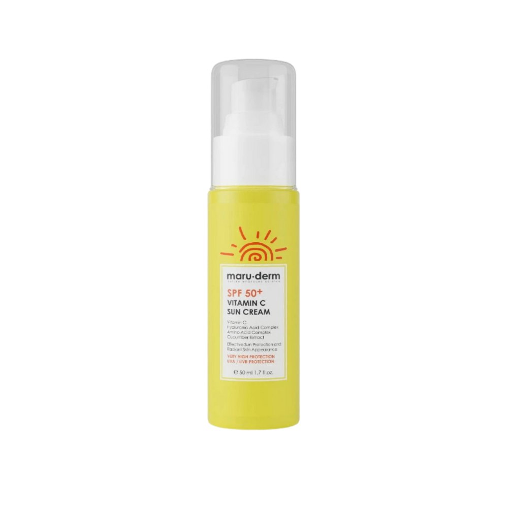 maru.derm Vitamin C Sun Cream Spf50 - 50ml | مارو.ديرم كريم واقي شمسي بفيتامين سي spf50 - 50 مل