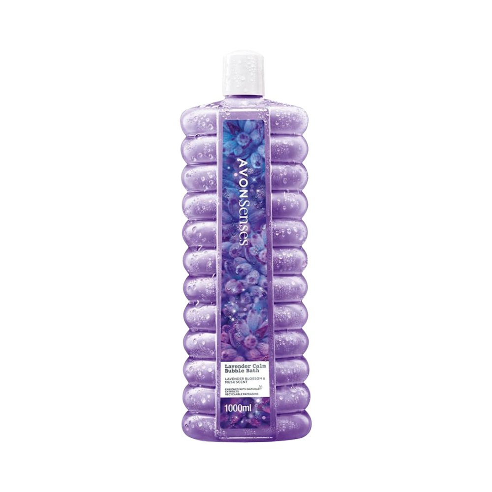 AVON Senses Lavender Calm Bubble Bath - 1000L |أفون سينسز رغوة استحمام باللافندر - 1000 مل
