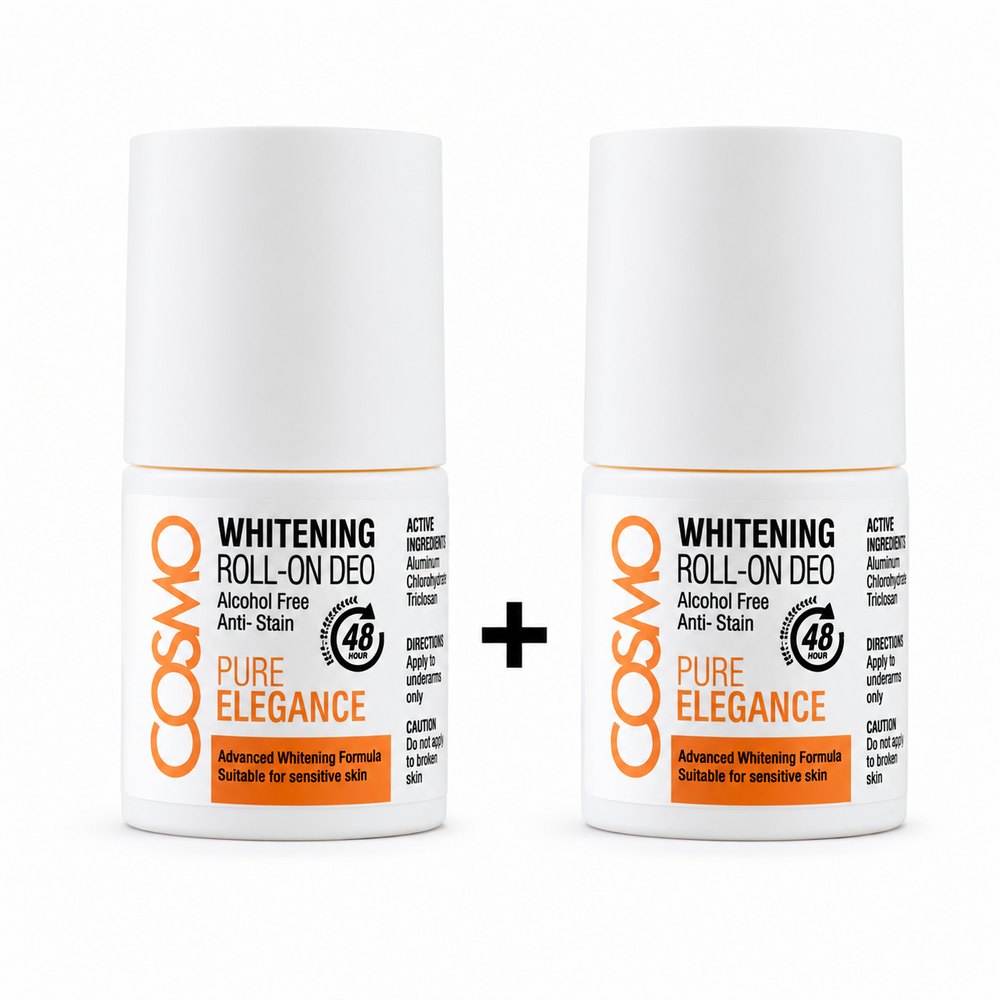 COSMO 2 Pc Offer Pack Whitening Roll- One Deo 48H | كوزمو عرض مزيل عرق رول لتفتيح الإبط لمدة 48 ساعة عدد 2
