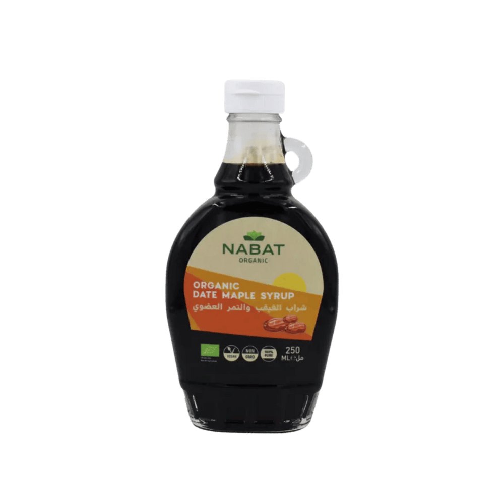 NABAT ORGANIC Date Maple Syrup - 250ml | نبات شراب القيقب العضوي مع التمر - 250مل