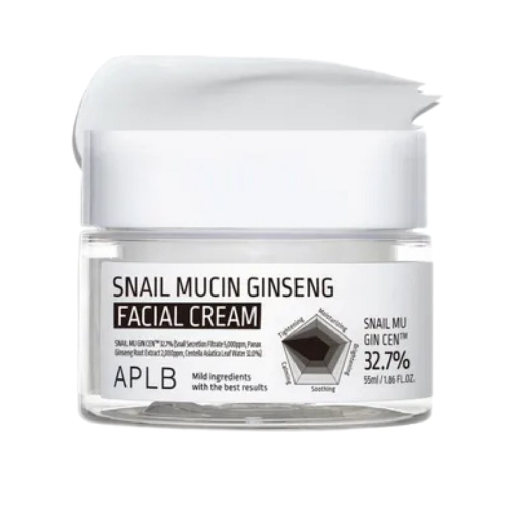 APLB Snail Mucin Ginseng Facial Cream - 55ml | اي بي ال بي كريم خلاصة الحلزون و الجينسنج - 55 مل