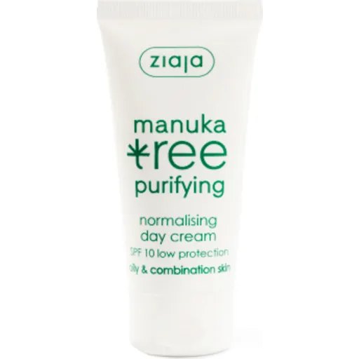 Ziaja Manuka Tree Day Cream with SPF 10 - 50ml | جايا كريم نهاري بالمانوكا مع spf 10 - 50 مل