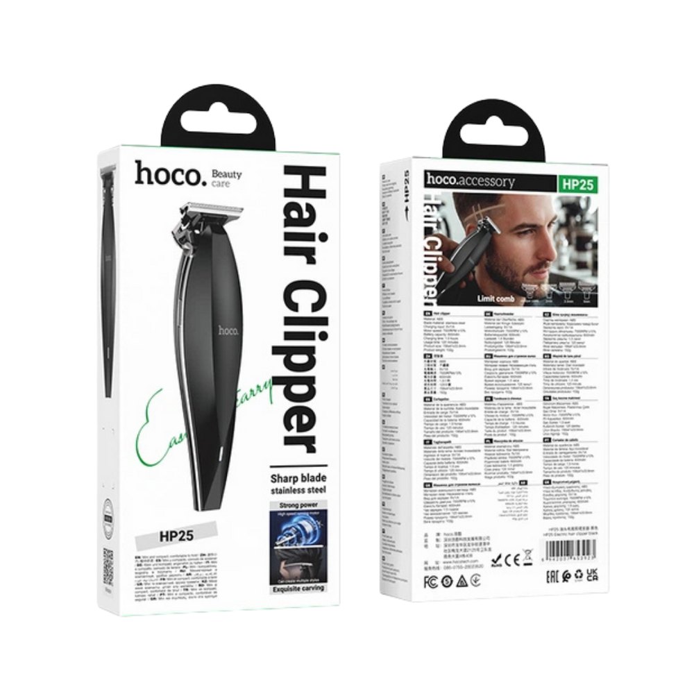 hoco Hair Clipper Sharp Blade Stainless Steel |هوكو ماكينة قص وتهذيب الشعر