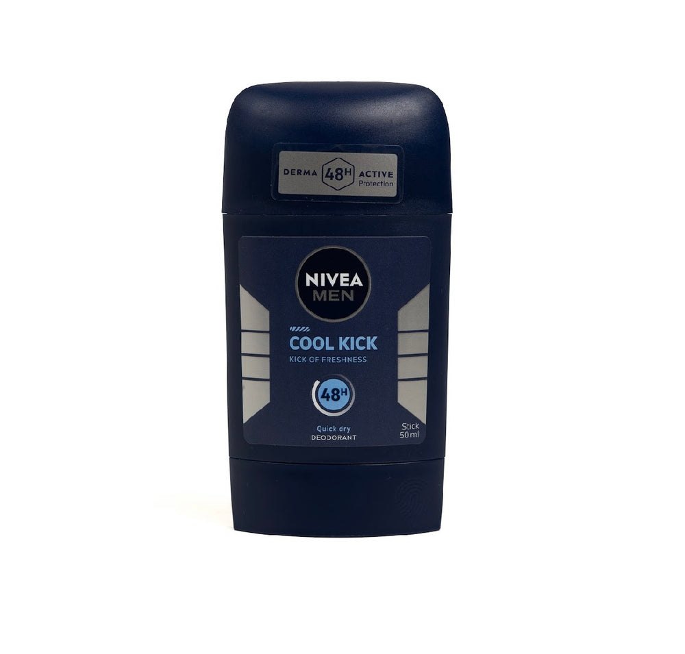 Nivea Men Cool Kick Deodorant for Men Fresh Scent Stick - 50ml | نيفيا مزيل تعرق ستيك للرجال كول كيك برائحة منعشة – 50 مل