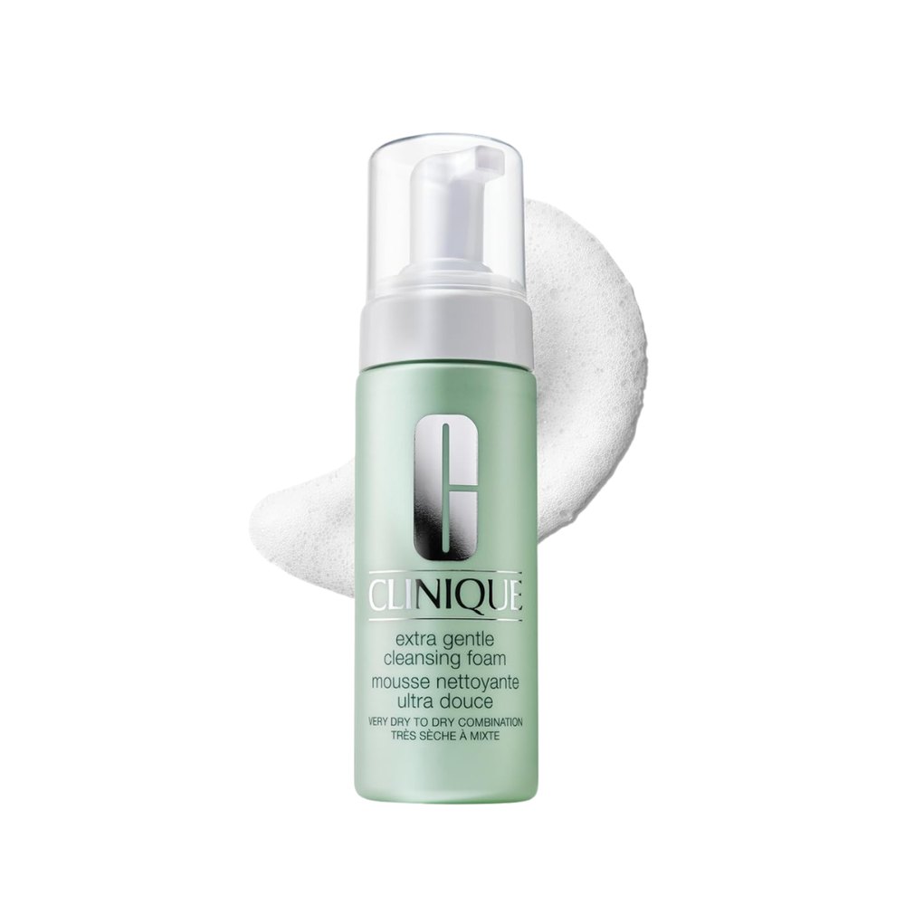 Clinique extra Gentle Cleansing Foam - 125ml | كلينك رغوة تنظيف فائقة اللطف للبشرة الجافة والحساسة - 125 مل