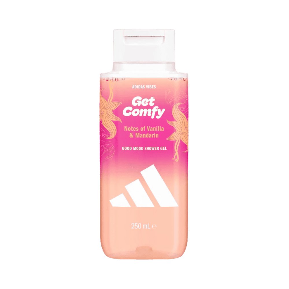 Adidas Vibes Get Comfy Shower Gel - 250ml | أديداس جل استحمام رائحة فانيلا وماندرين - 250مل