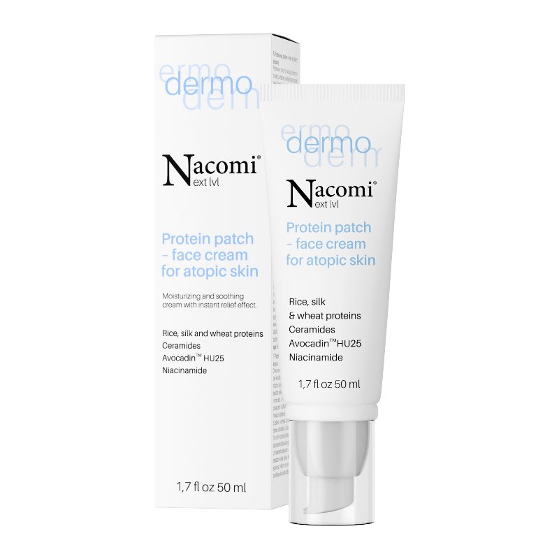 Nacomi Protein Patch - Face Cream For Atopic Skin - 50ml | ناكومي كريم للبشرة المتقشرة - 50 مل