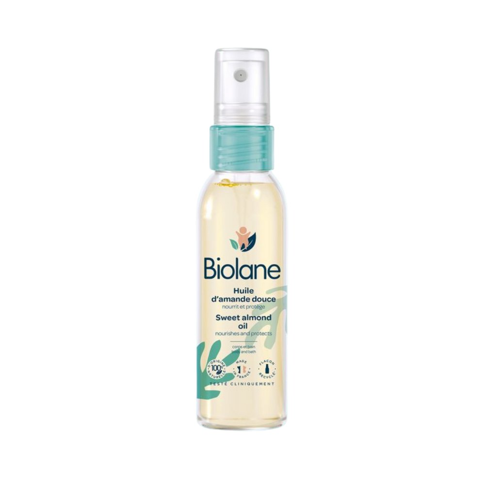 Biolane Oil Sweet Almond - 75ml | بايولان زيت اللوز الحلو للأطفال - 75 مل