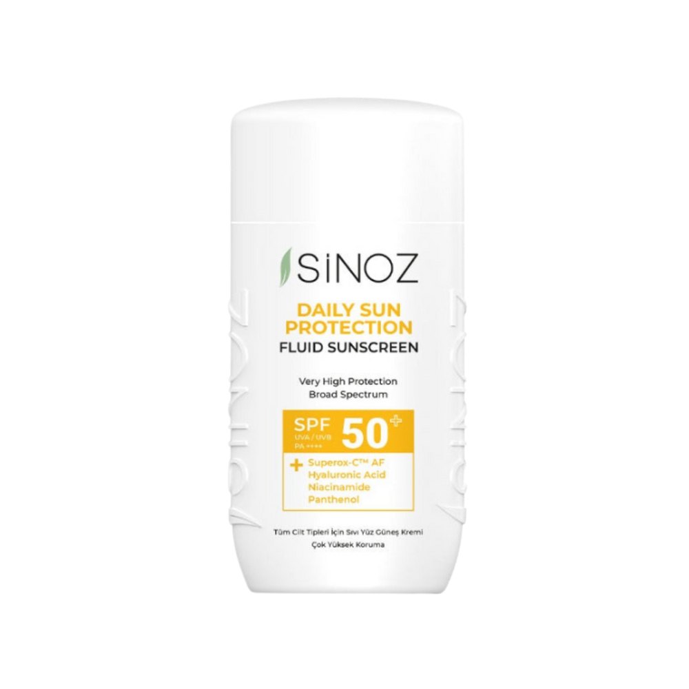 SiNOZ Spf50+ Daily Use Fluid Sunscreen - 50ml | سينوز واقي شمسي سائل يومي spf50+ - 50 مل