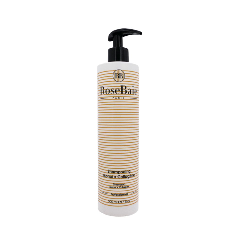 RoseBaie Shampoo - Monoï x Collagen - 500ml | روزباي شامبو شامبو لإصلاح الشعر وترطيبه بزيت المونوي و كولاجين - 500مل