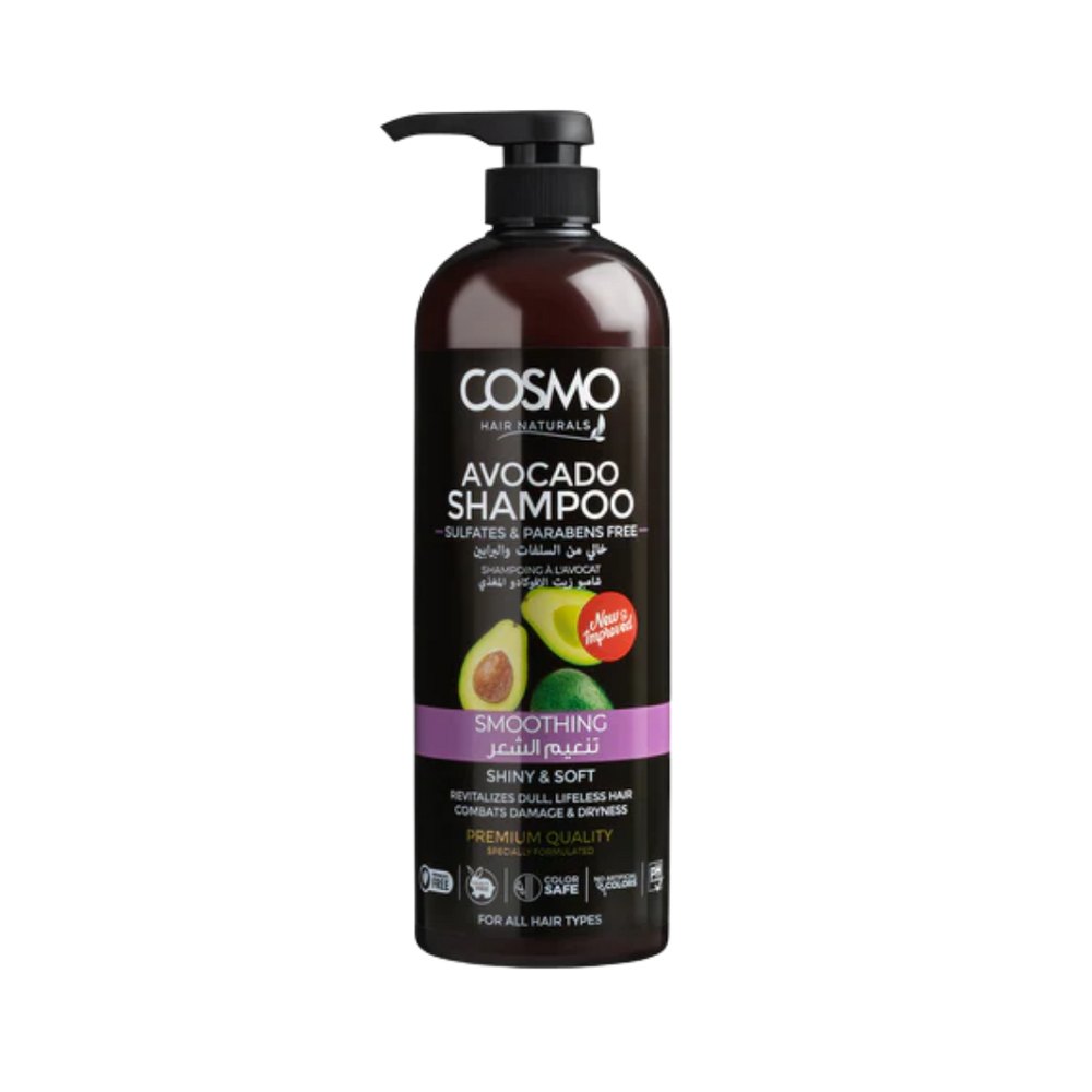COSMO Hair Naturals Nourishing Avocado Oil Shampoo - 1000ml | كوزمو شامبو مغذي للشعر بزيت الأفوكادو - 1000 مل