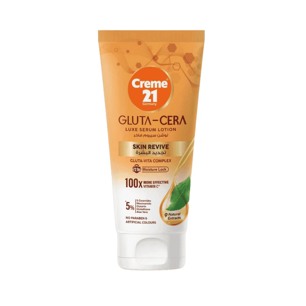 Creme21 Germany Gluta Nia Luxe Serum Lotion Skin Revive - 200ml | كريم 21 لوشن سيروم فاخر لتجديد البشرة - 200مل
