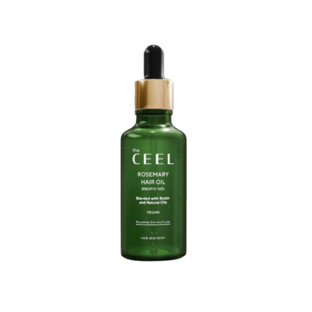 the CEEL Rosemary Hair Oil Vegan Hair Skin Body - 50ml | ذا سيل زيت للشعر غني بإكليل الجبل - 50 مل