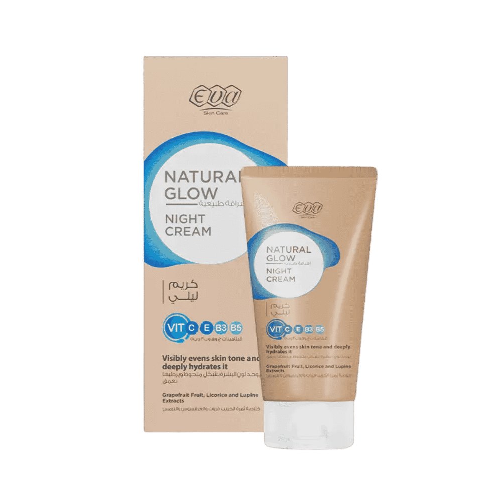 Eva Natural Glow Night Cream - 50g | ايفا كريم ليلي ناتشورال جلو - 50غ