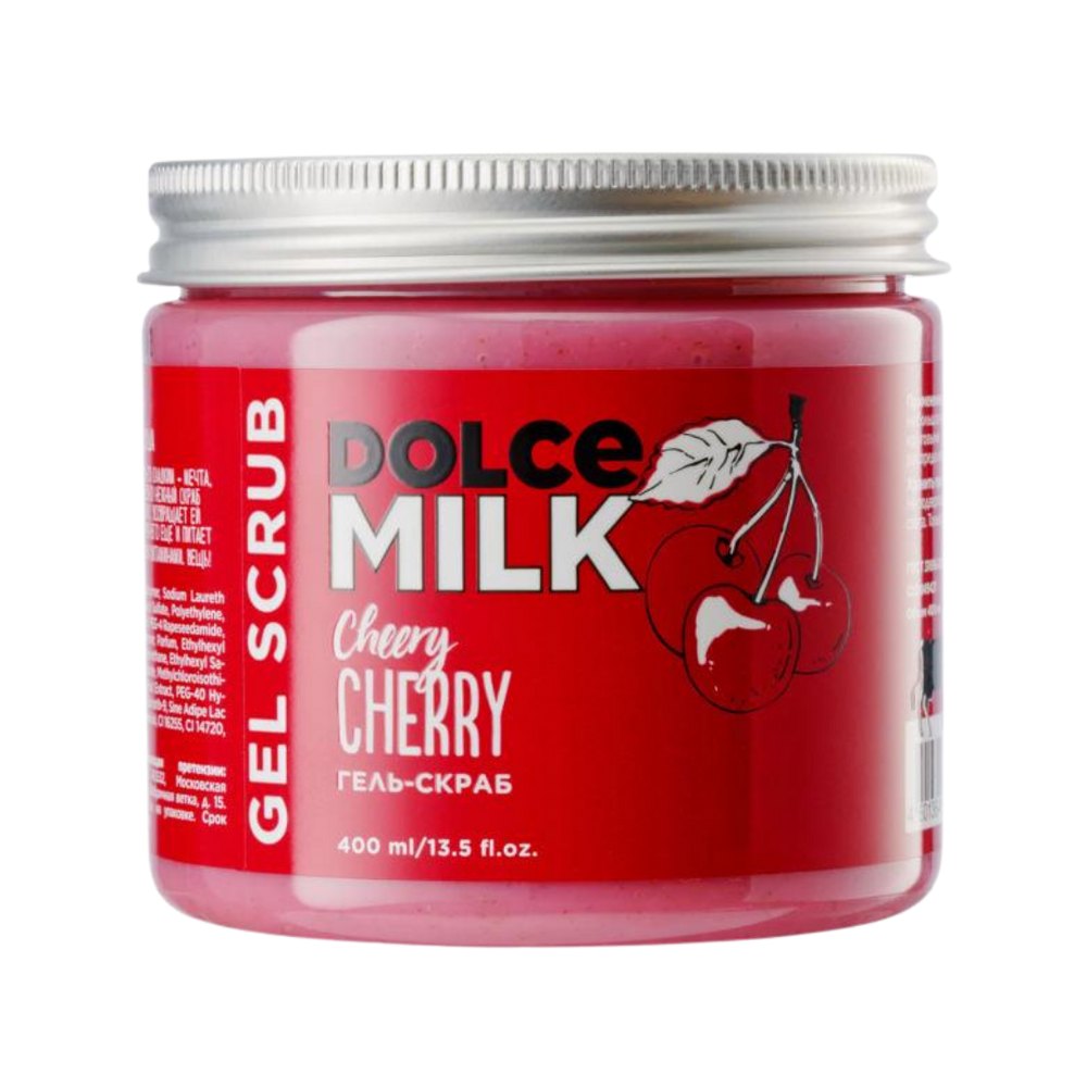 DOLCE MILK Cheery Gel Scrub - 400ml | دولتشي ميلك شيري جل سكرب للجسم - 400 مل