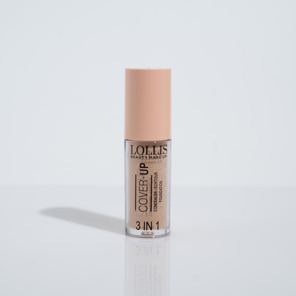 LOLLIS Cover -Up Concealer Contour Foundation - 5.5ml | لوليس كريم أساس وكونسيلر وكونتور - 5.5 مل