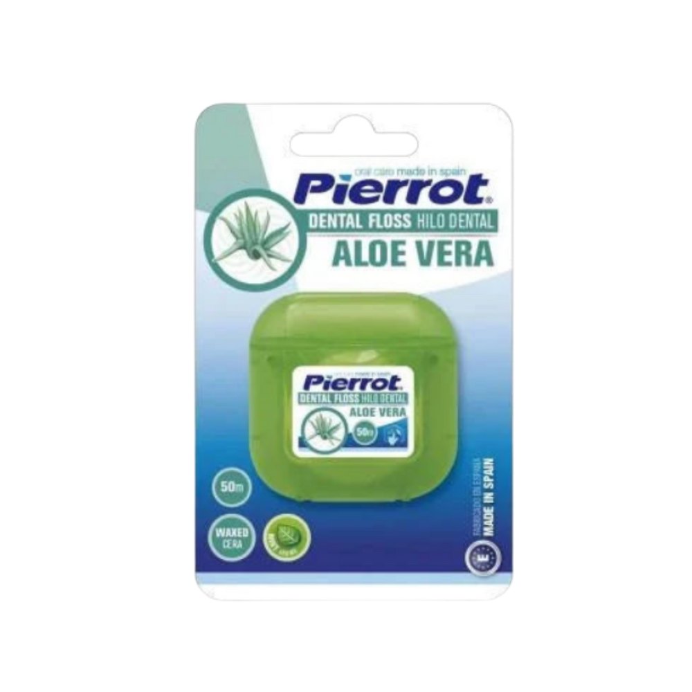 PIERROT HILO DENTAL FLOSS ALOE VERA - 50m | بيروت خيط تنظيف الأسنان - 50 متر