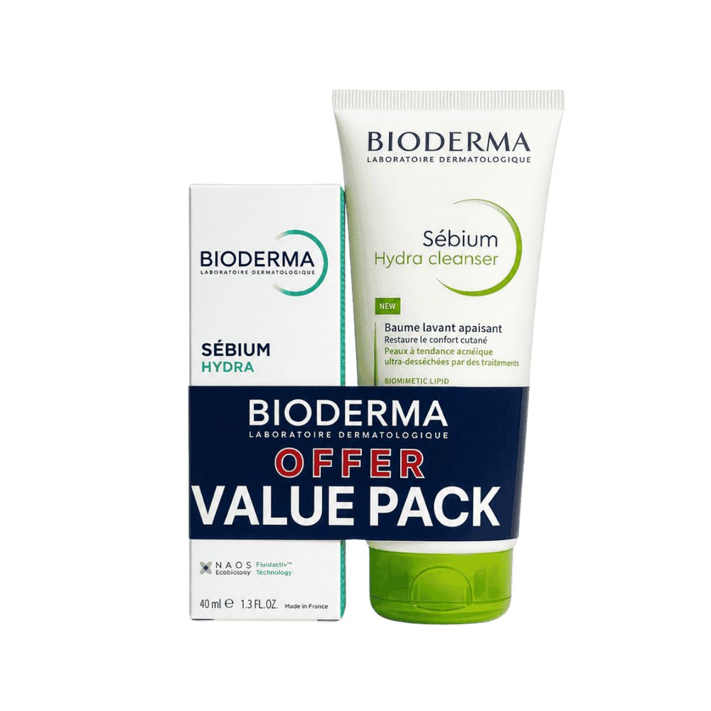 BIODERMA Sebium Hydra Creme+ Sebium Hydra Cleanser - 40ml | بيوديرما غسول + كريم سيبوم هيدرا - 40مل