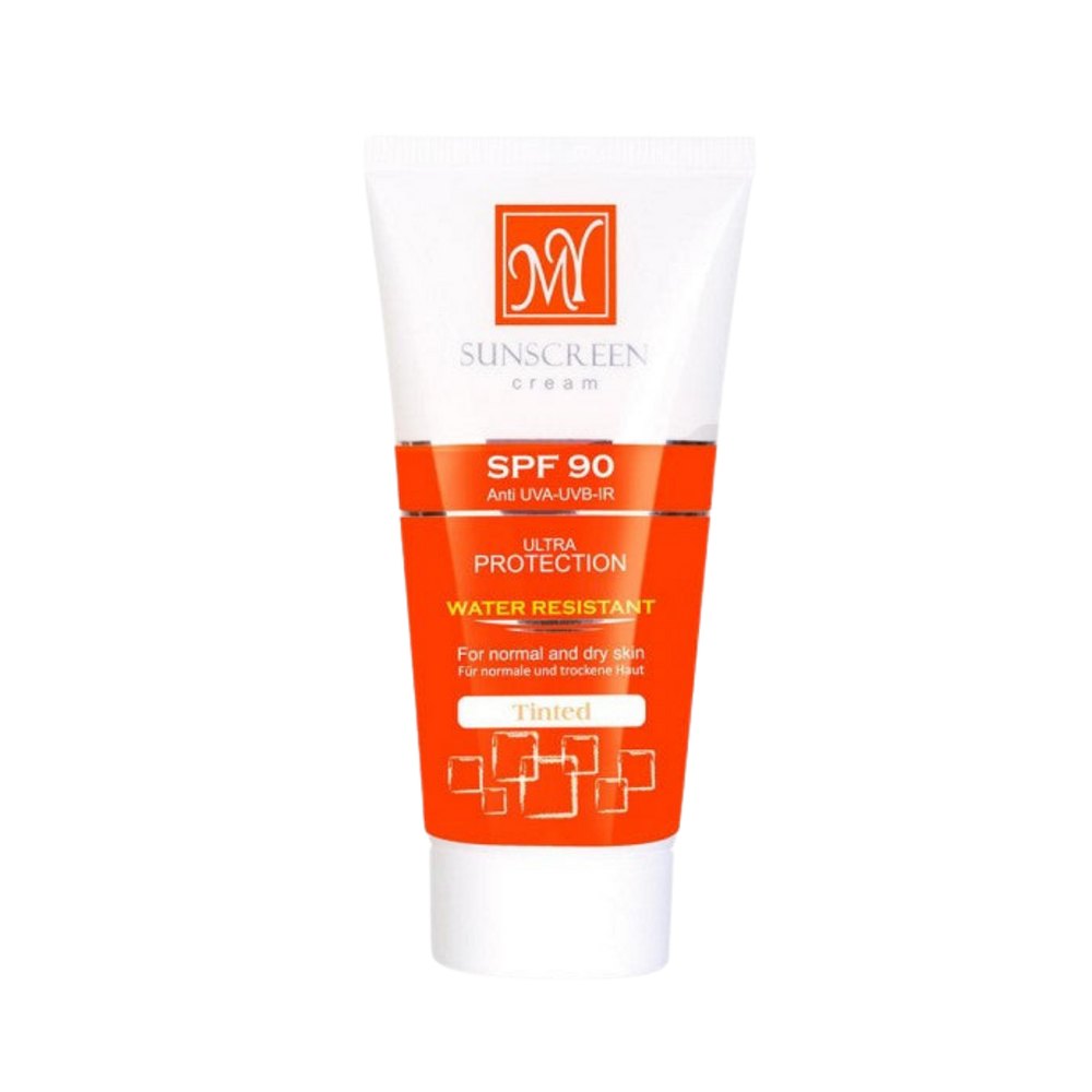 M.Y Cream-Powder Sunscreen Spf90 For Normal & Dry Skin Tinted - 50ml | ام واي كريم واقي من الشمس بعامل حماية 90 للبشرة العادية والجافة - 50 مل