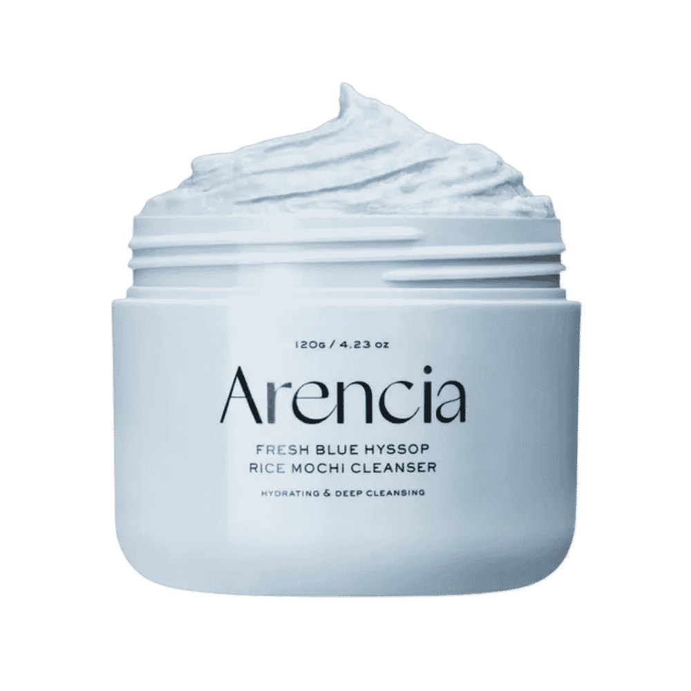 Arencia Fresh Blue Hyssop Rice Mochi Cleanser - 120g | ارنيسيا غسول موتشي للوجه فريش بلو هيسوب - 120 غ