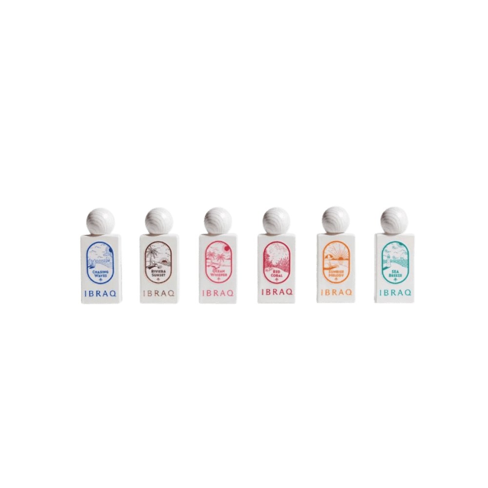 IBRAQ Mini Summer Collection – 6*10 ml | ابراهيم القرشي مجموعة عطور ميني سمر – 6 عطور × 10 مل