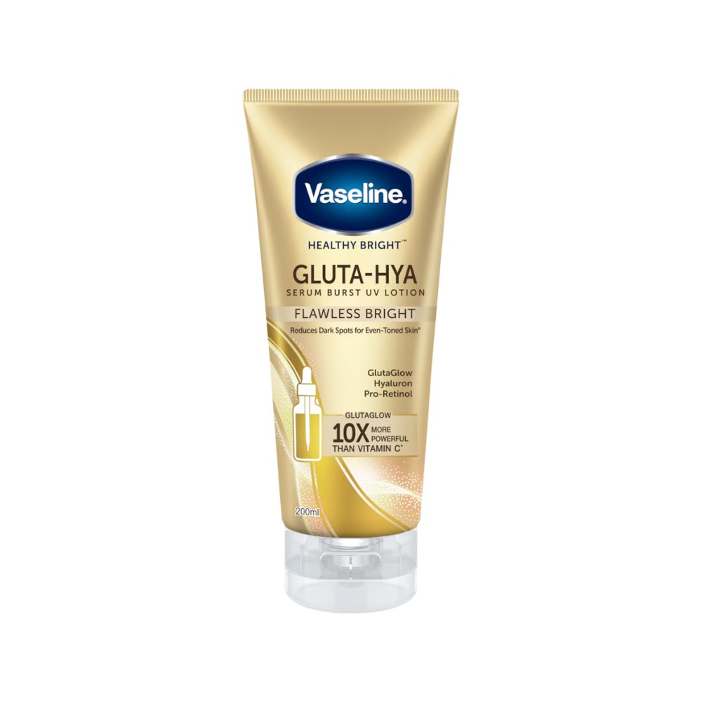 Vaseline Gluta Hya Flawless Bright Serum Burst Lotion Exfoliate - 200ml | فازلين لوشن سيروم للجسم جلوتا هايا فلوليس برايت - 200 مل