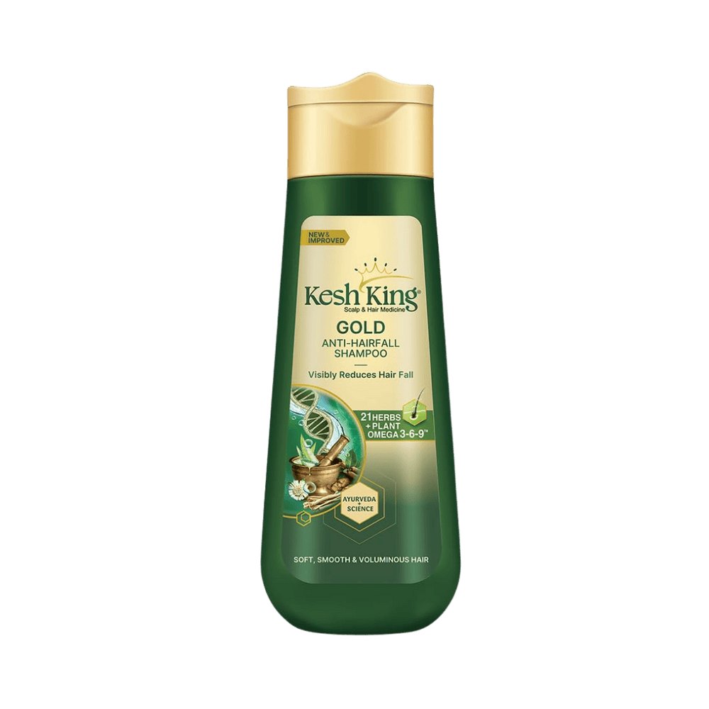 Kesh King Gold Anti-Hairfall Shampoo - 340ml | كيش كينج شامبو مضاد لتساقط الشعر جولد - 340مل