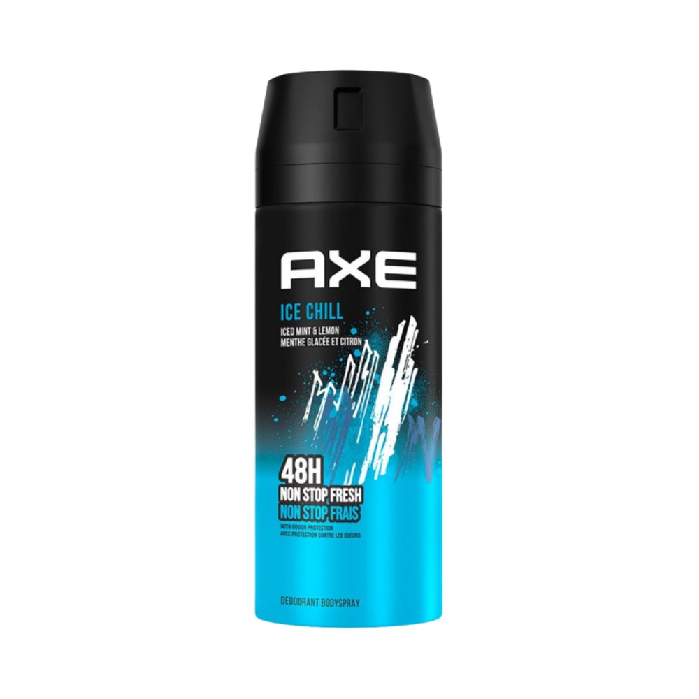 AXE Ice Chill Body Spray for Men - 150ml | اكس بخاخ مزيل تعرق الجسم "آيس تشيل" للرجال - 150 مل